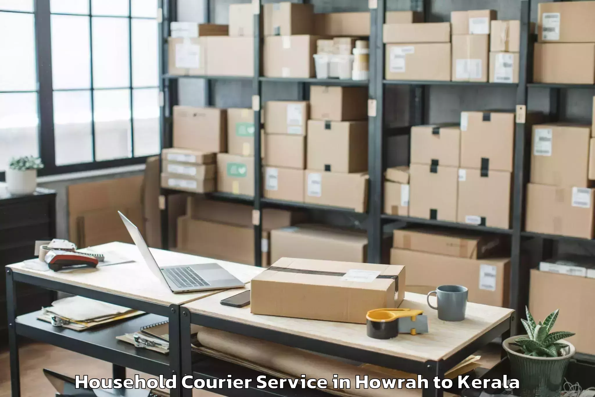 Hassle-Free Howrah to Kozhenchery Household Courier